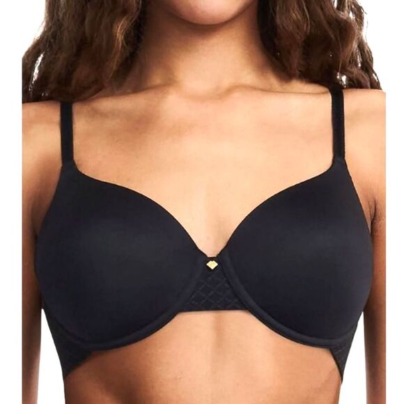 Chantelle Norah Black Chic Comfort Flex Underwire T-Shirt Bra Size 30G (DDDD) - Picture 1 of 10